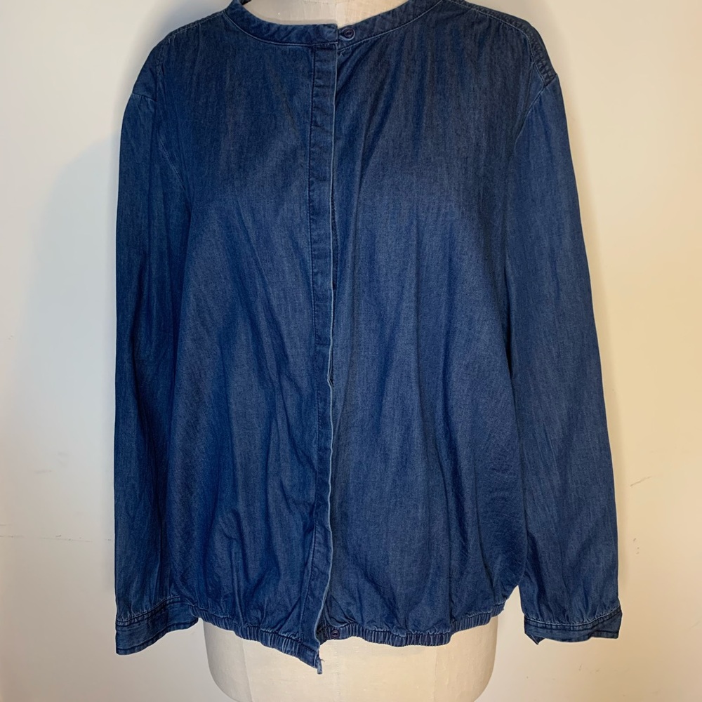 Long Sleeve Jean Button Down